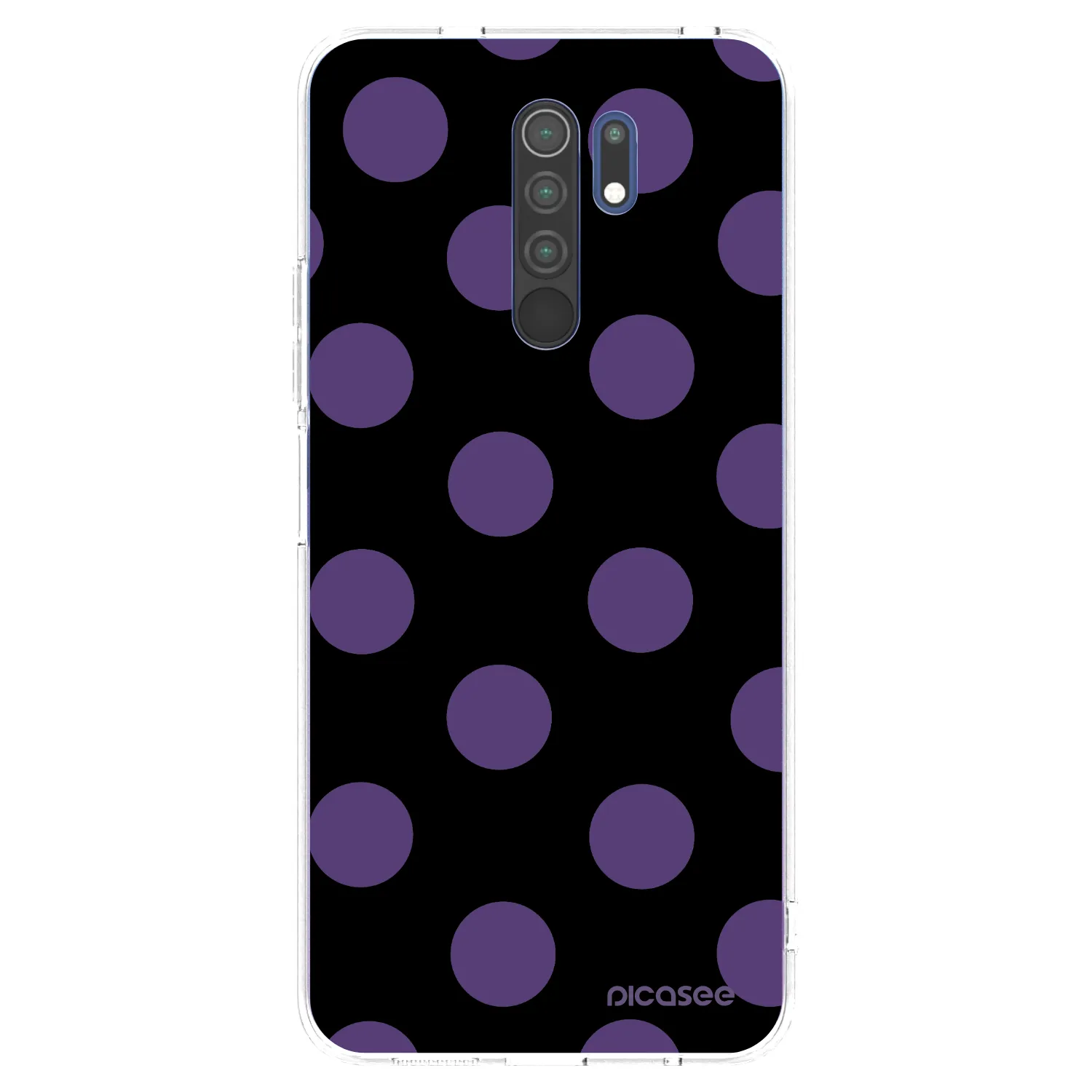Picasee silikonowe przeźroczyste etui na Xiaomi Redmi 9 - Big flickers