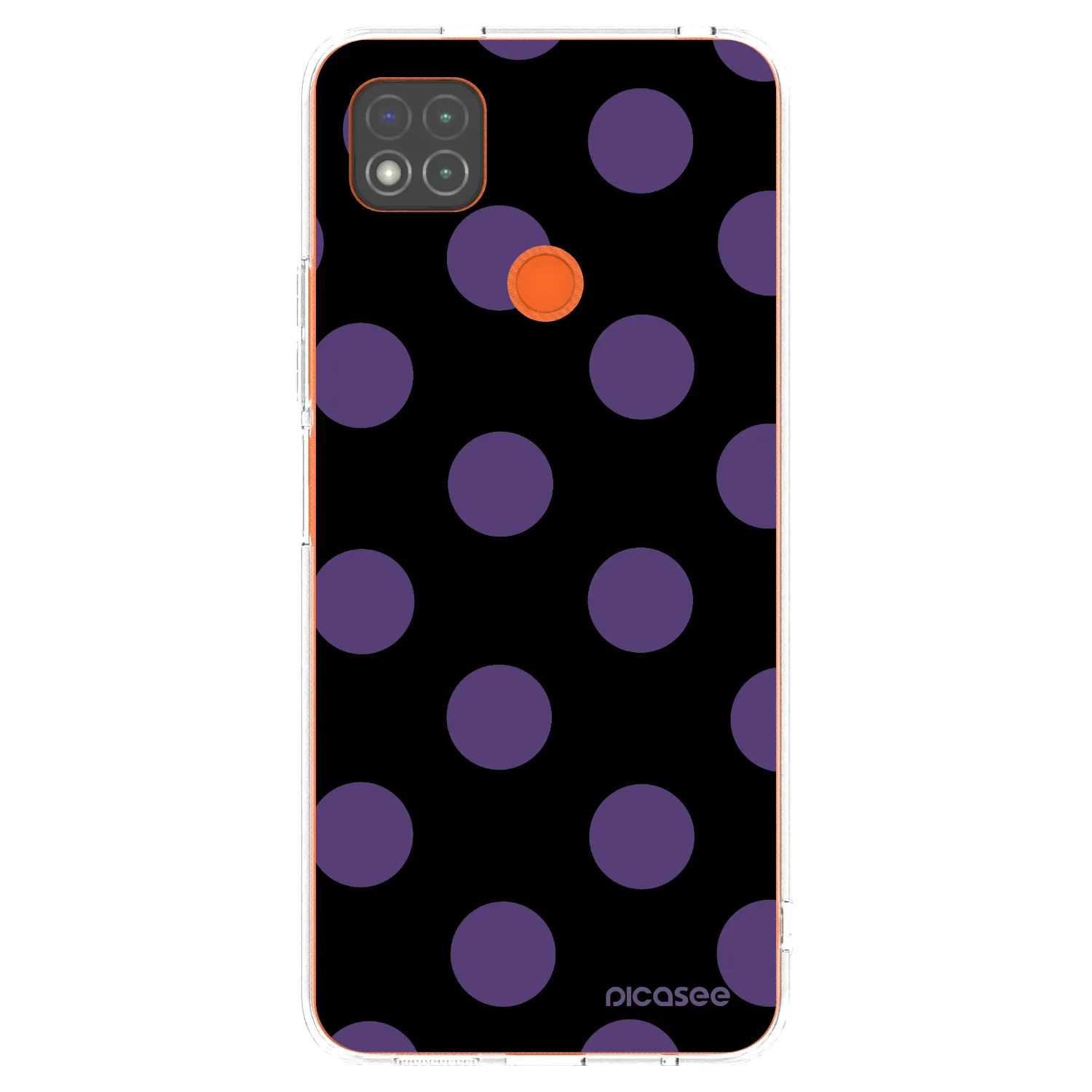Picasee silikonowe przeźroczyste etui na Xiaomi Redmi 9C - Big flickers
