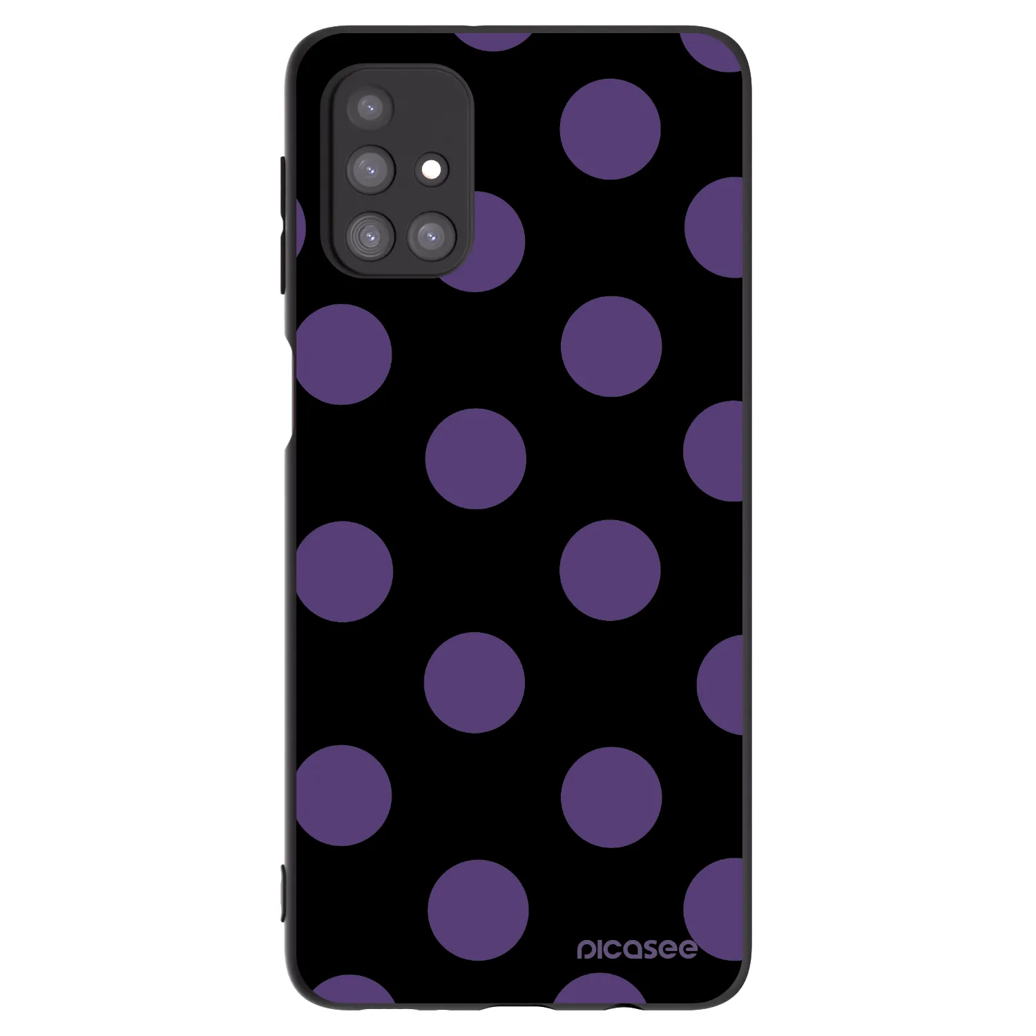 Picasee silikonowe czarne etui na Samsung Galaxy M31s - Big flickers