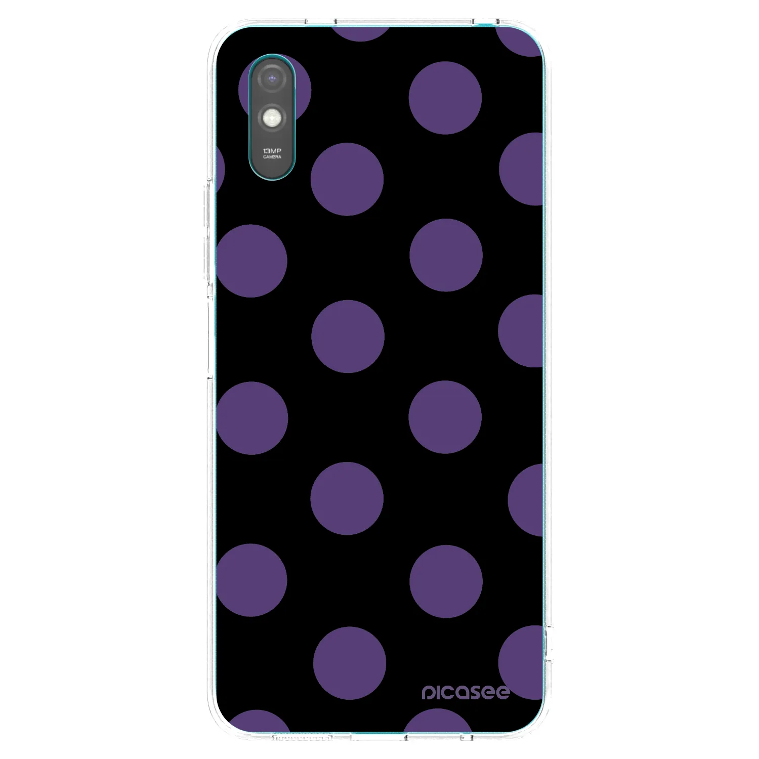 Picasee silikonowe przeźroczyste etui na Xiaomi Redmi 9A - Big flickers
