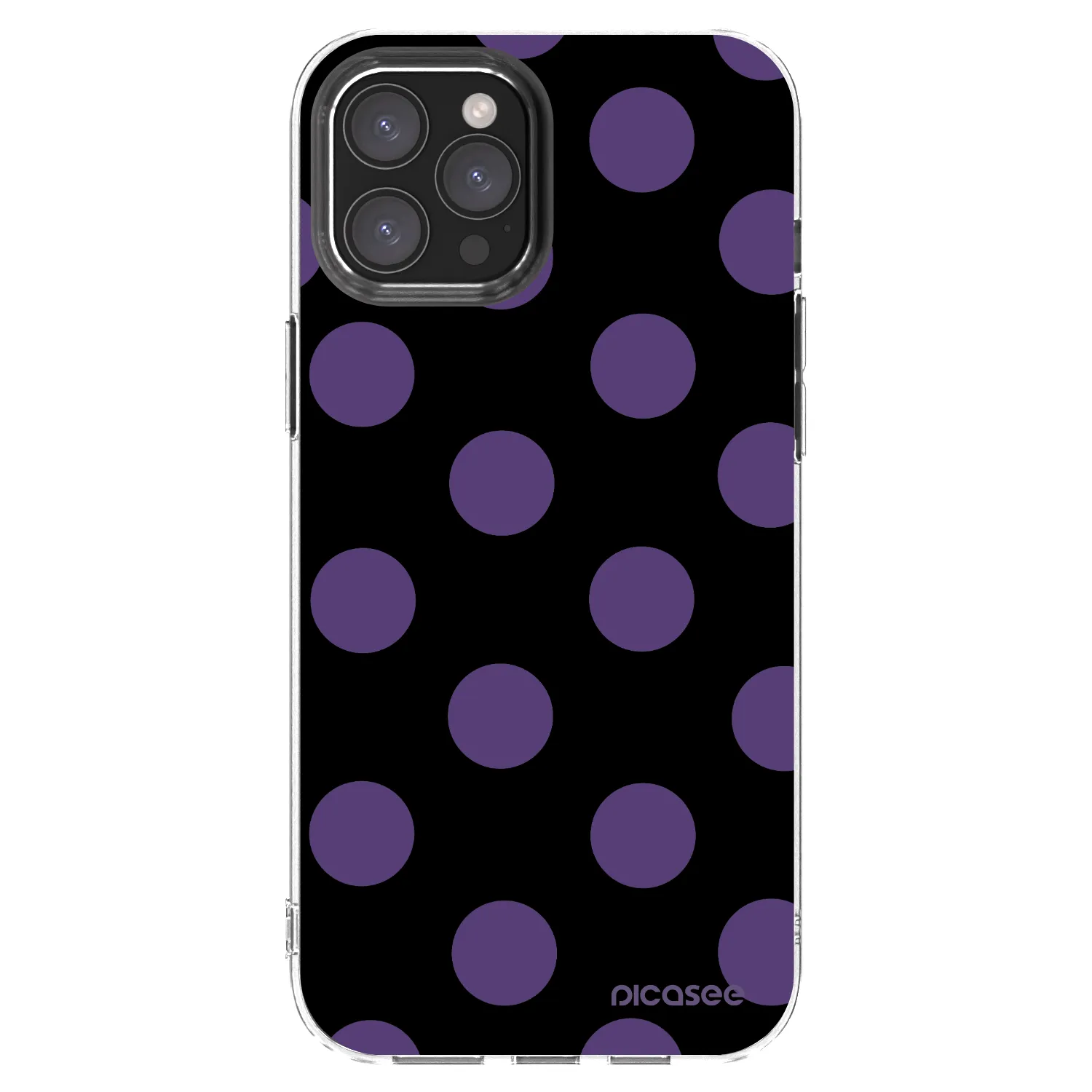 Picasee silikonowe przeźroczyste etui na Apple iPhone 12 Pro Max - Big flickers