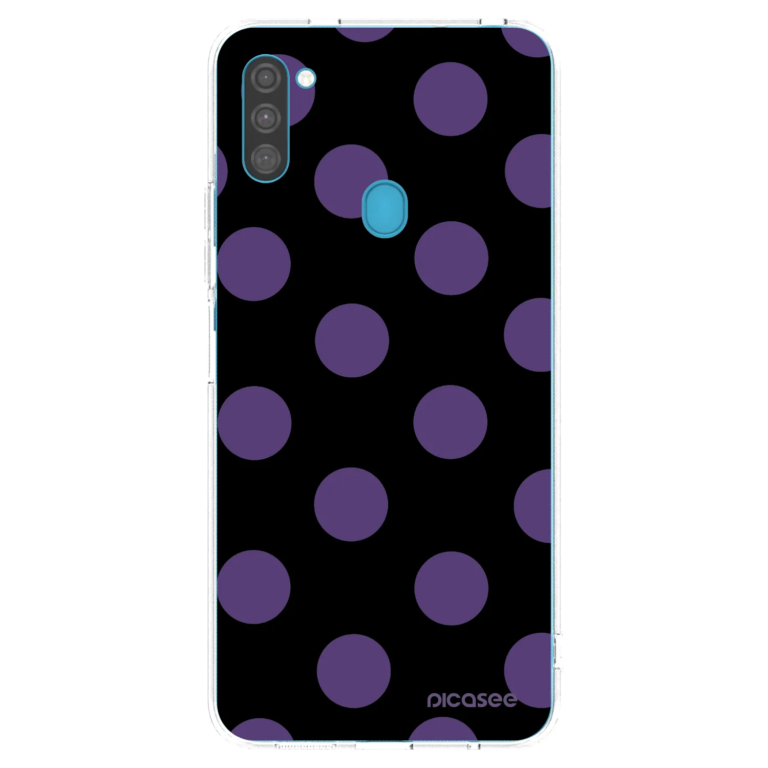 Picasee silikonowe przeźroczyste etui na Samsung Galaxy M11 - Big flickers