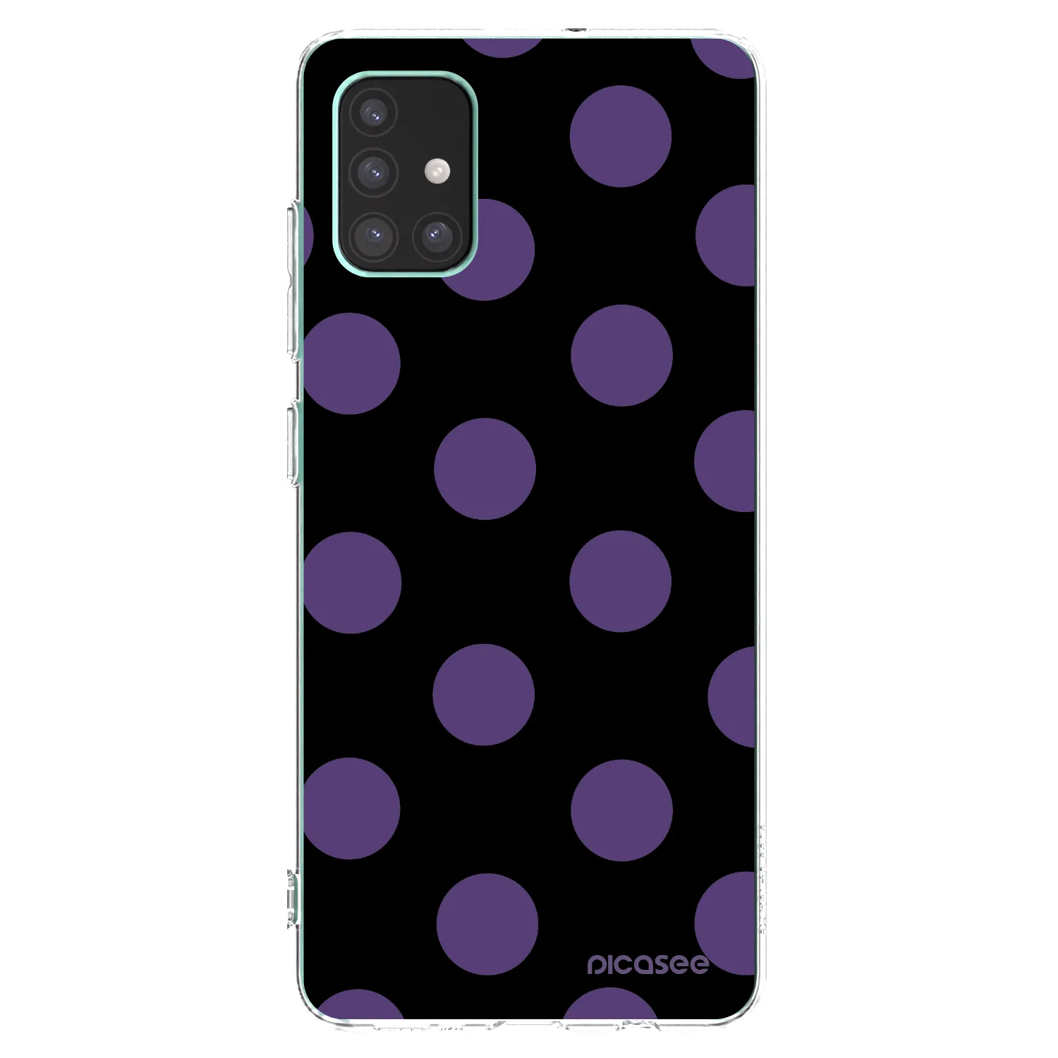 Picasee silikonowe przeźroczyste etui na Samsung Galaxy M51 M515F - Big flickers