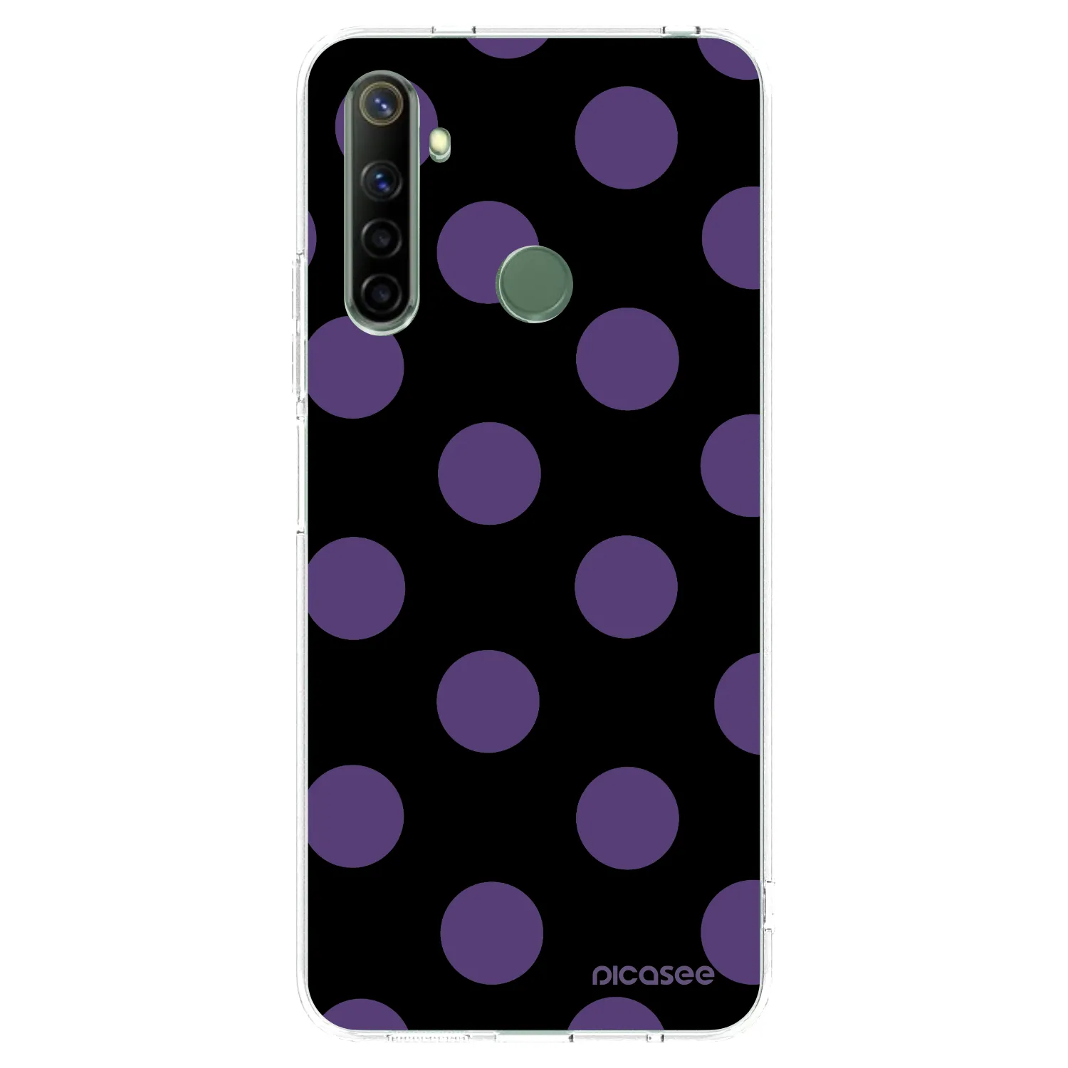 Picasee silikonowe przeźroczyste etui na Realme 6i - Big flickers