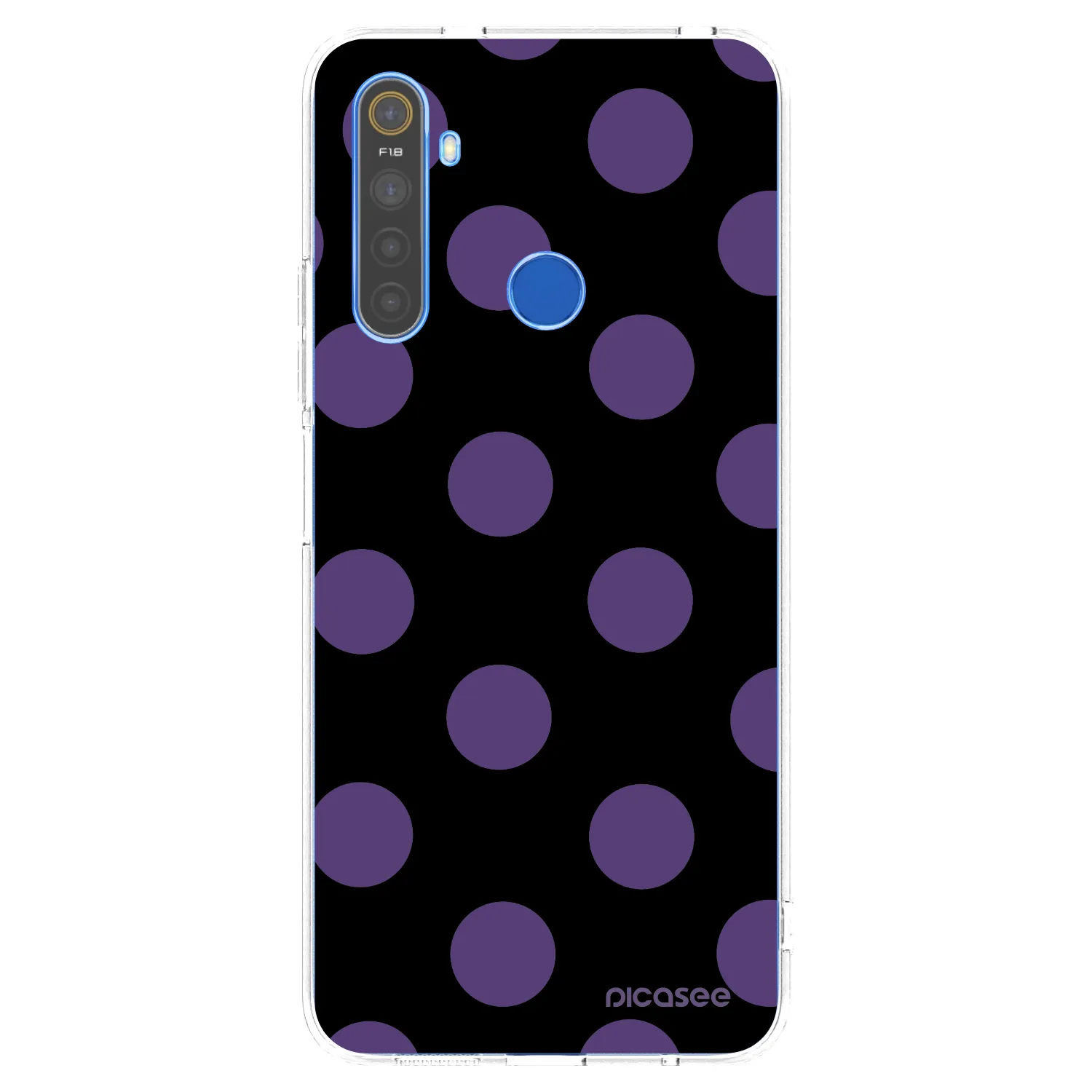 Picasee silikonowe przeźroczyste etui na Realme 5 - Big flickers