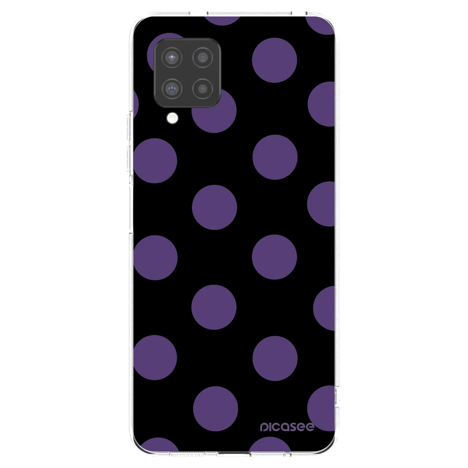 Picasee silikonowe przeźroczyste etui na Samsung Galaxy A42 A426B - Big flickers