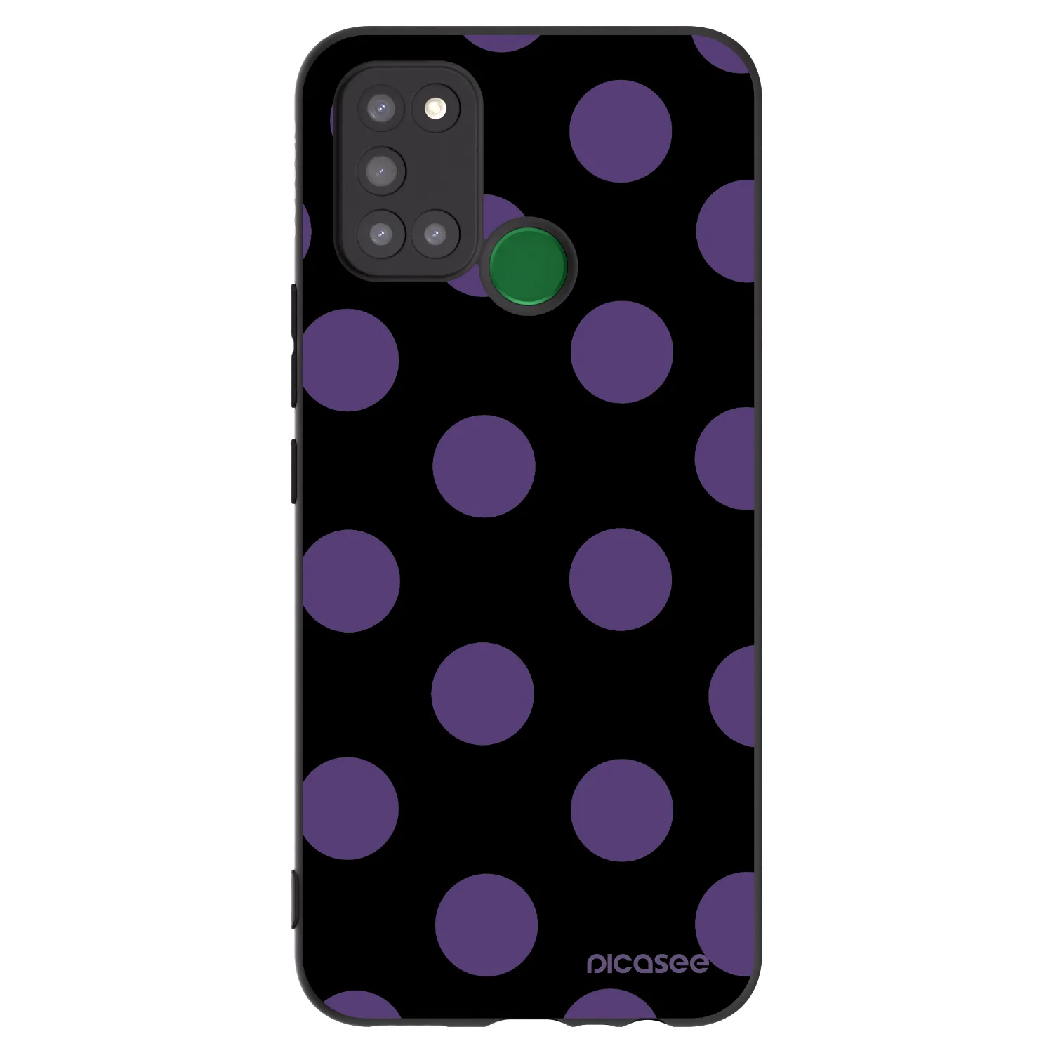 Picasee silikonowe czarne etui na Realme 7i - Big flickers
