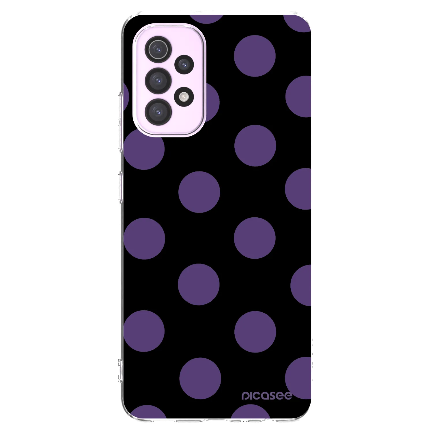 Picasee silikonowe przeźroczyste etui na Samsung Galaxy A32 5G A326B - Big flickers