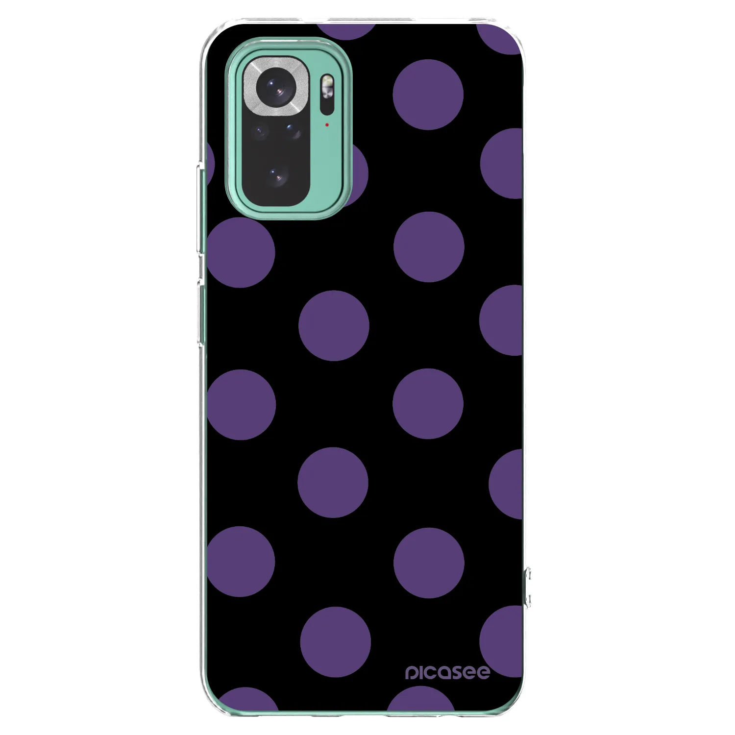 Picasee silikonowe przeźroczyste etui na Xiaomi Redmi Note 10 Pro - Big flickers