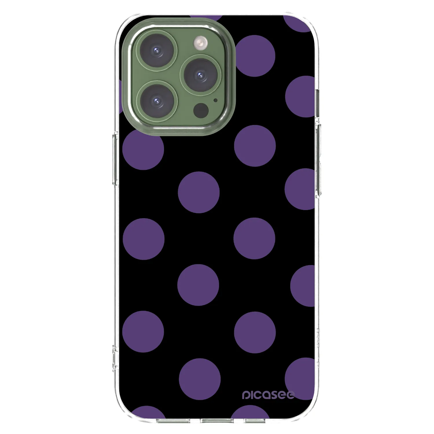 Picasee silikonowe przeźroczyste etui na Apple iPhone 13 Pro - Big flickers