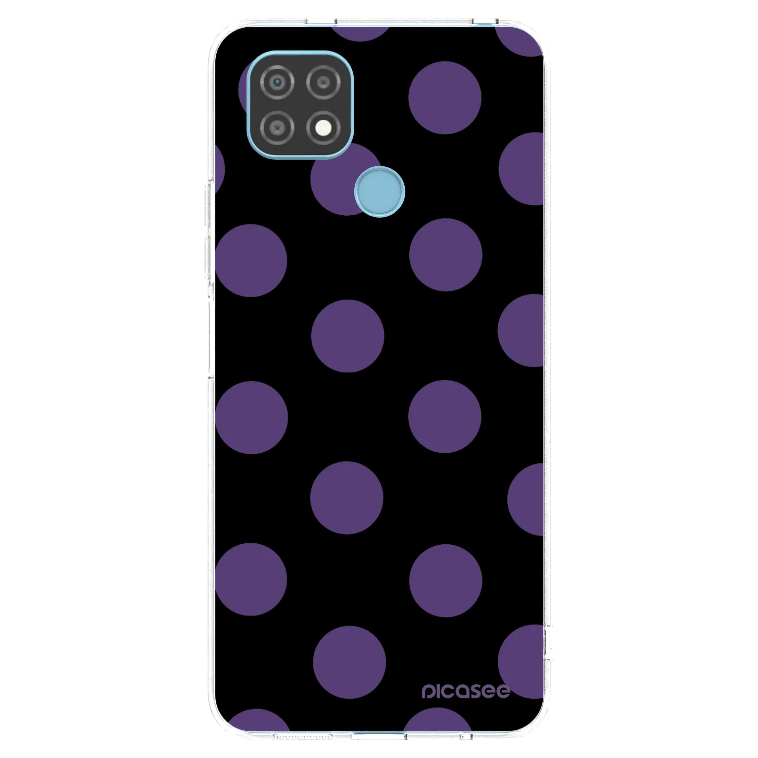 Picasee silikonowe przeźroczyste etui na Realme C21 - Big flickers