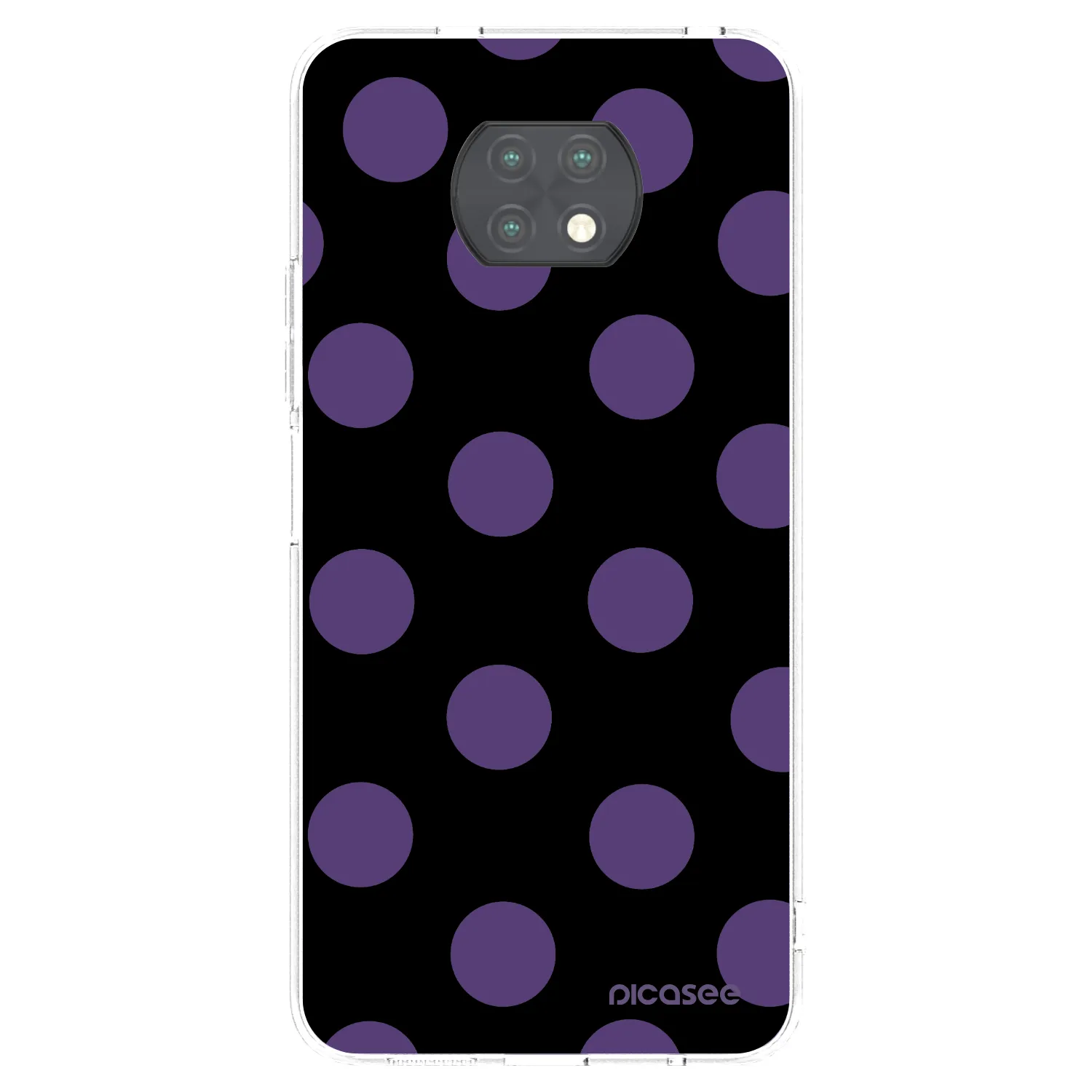 Picasee silikonowe przeźroczyste etui na Xiaomi Redmi Note 9T - Big flickers