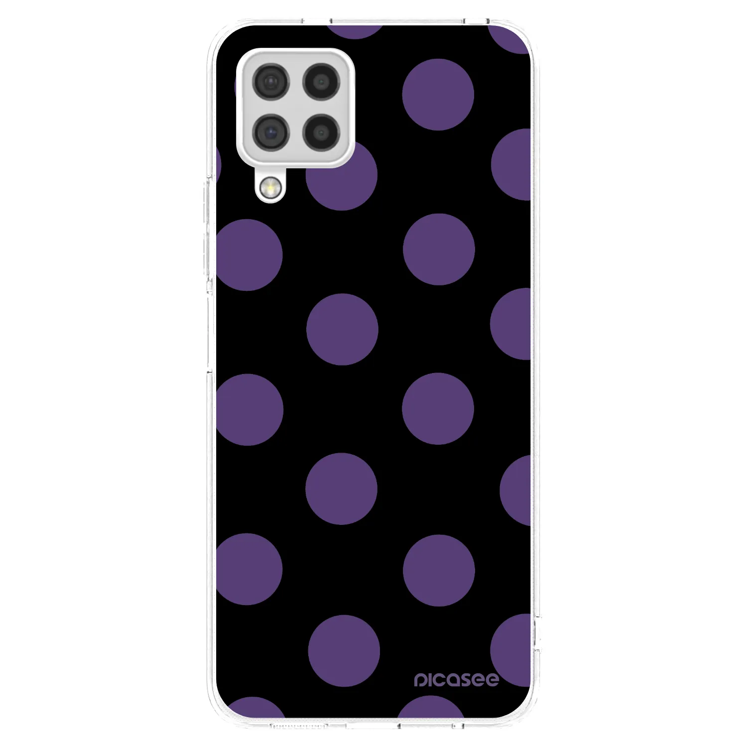 Picasee silikonowe przeźroczyste etui na Samsung Galaxy A22 A225F 4G - Big flickers
