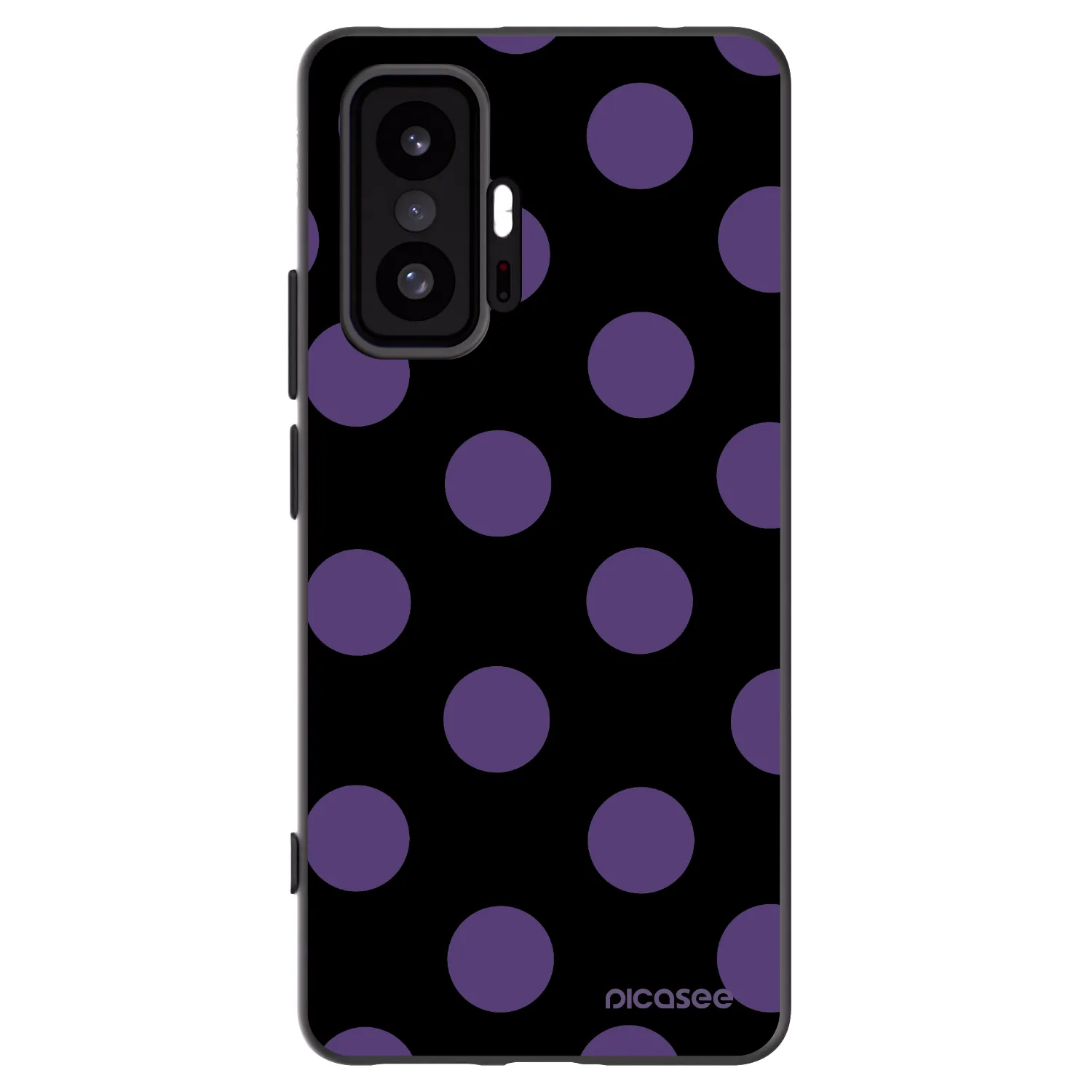 Picasee silikonowe czarne etui na Xiaomi 11T - Big flickers