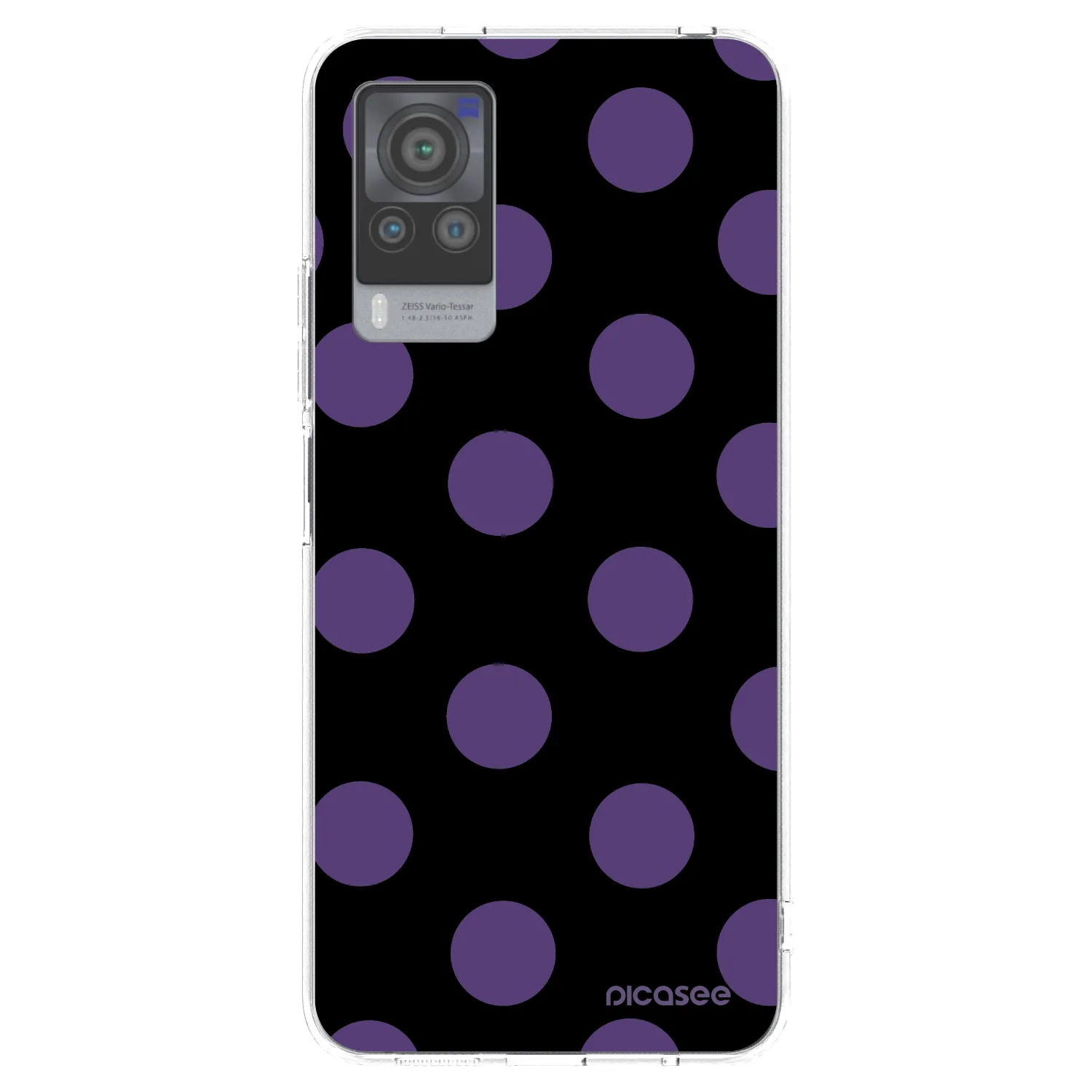 Picasee silikonowe przeźroczyste etui na Vivo X60 Pro 5G - Big flickers