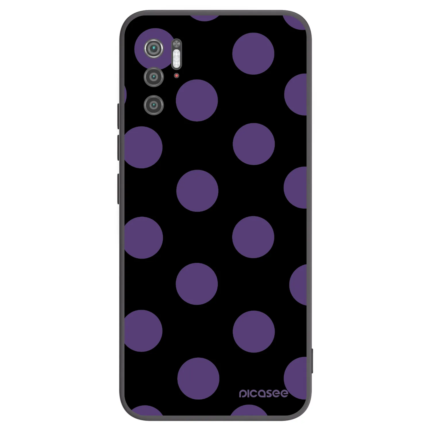 Picasee silikonowe czarne etui na Xiaomi Poco M3 Pro 5G - Big flickers