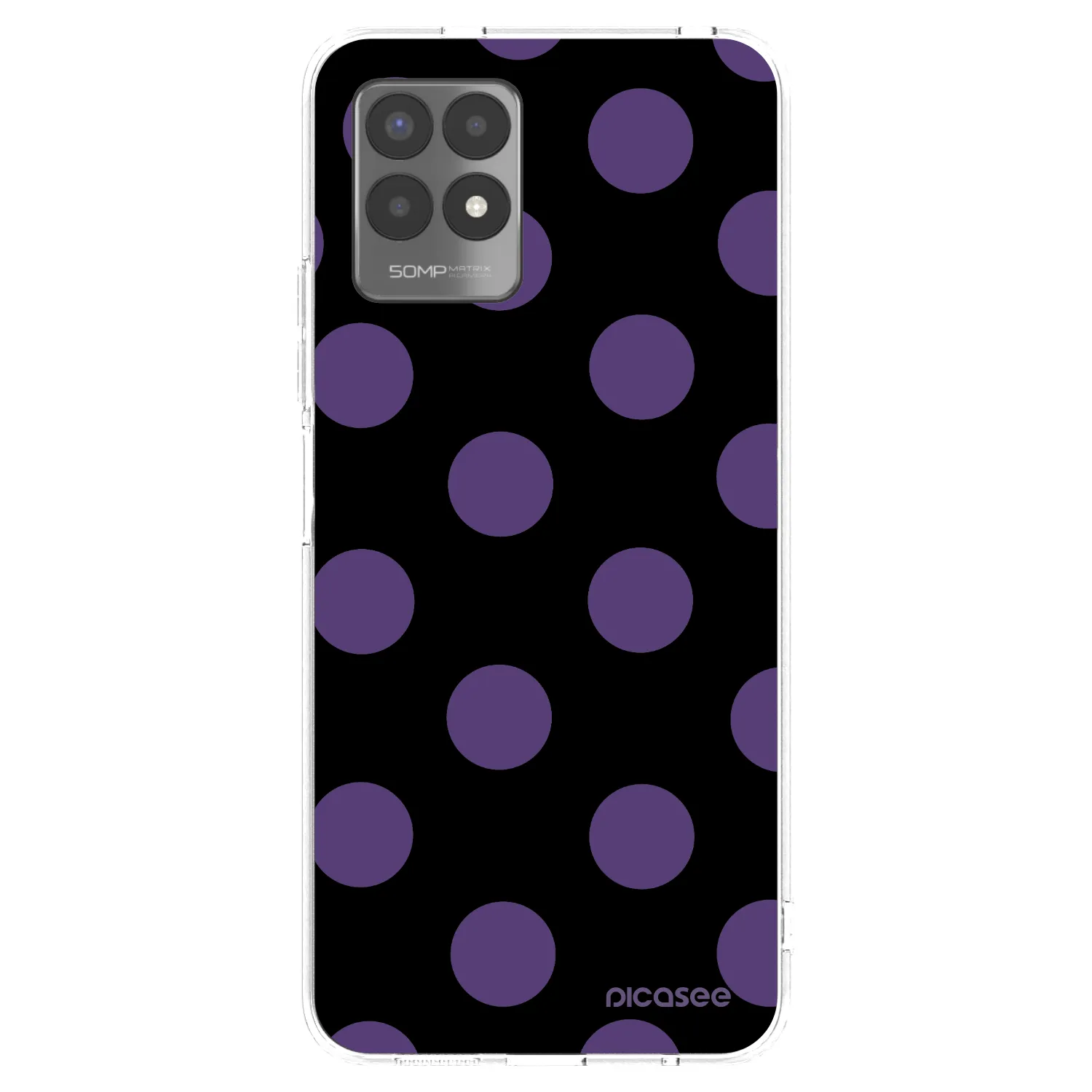Picasee silikonowe przeźroczyste etui na Realme 8i - Big flickers