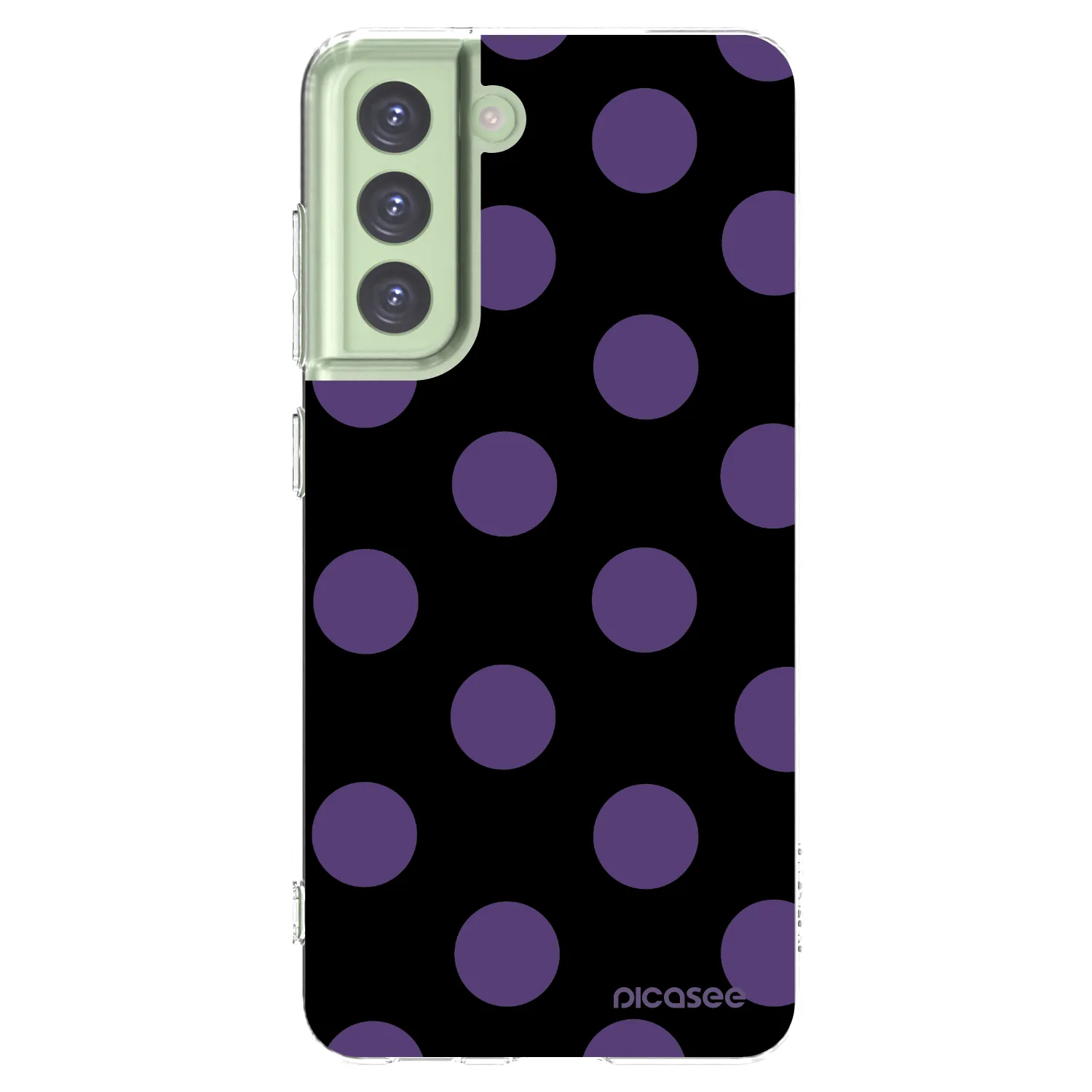 Picasee silikonowe przeźroczyste etui na Samsung Galaxy S21 FE 5G - Big flickers