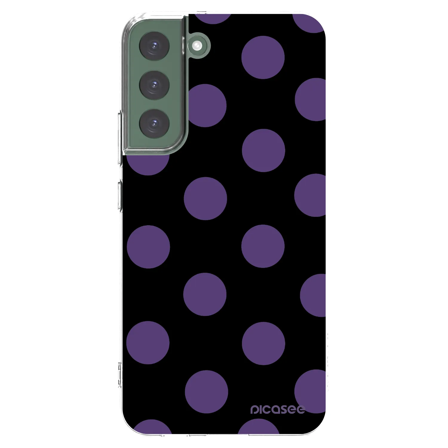 Picasee silikonowe przeźroczyste etui na Samsung Galaxy S22+ 5G - Big flickers