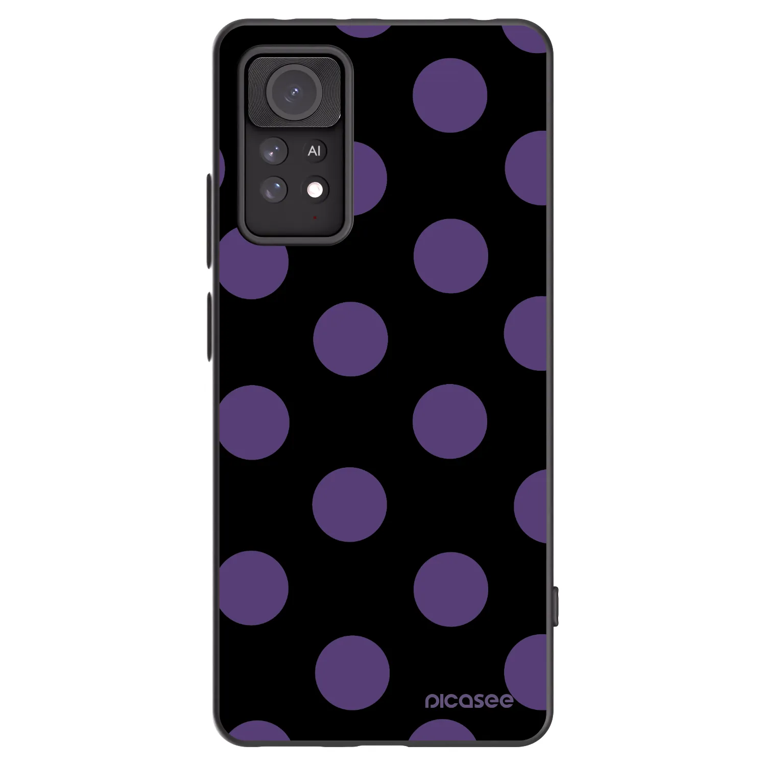 Picasee silikonowe czarne etui na Xiaomi Redmi Note 11 Pro 5G - Big flickers