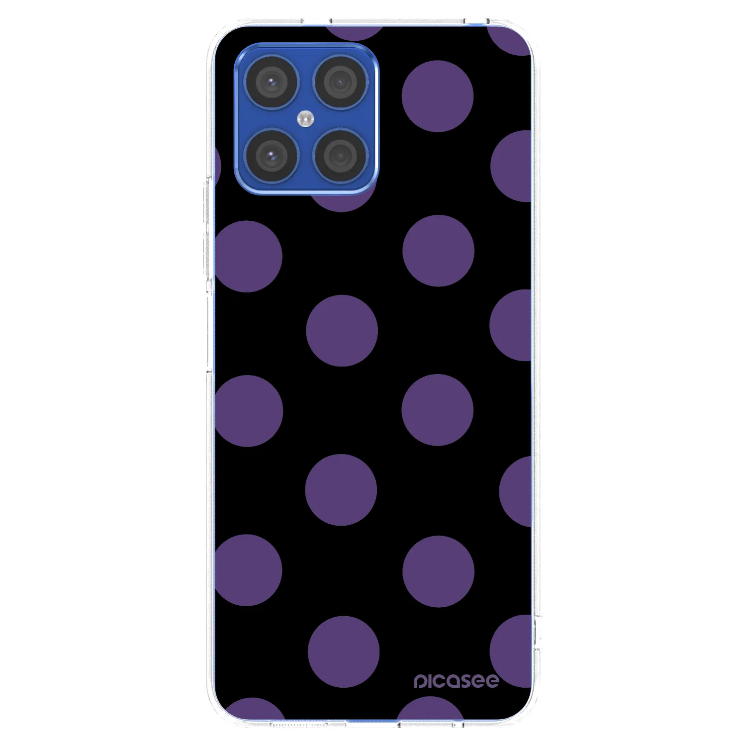 Picasee silikonowe przeźroczyste etui na Honor X8 4G - Big flickers