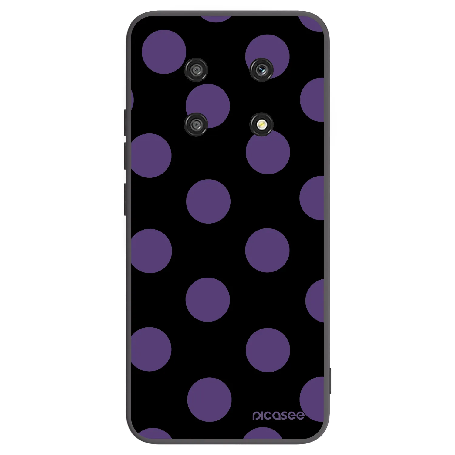 Picasee silikonowe czarne etui na Honor Magic4 Lite 5G - Big flickers