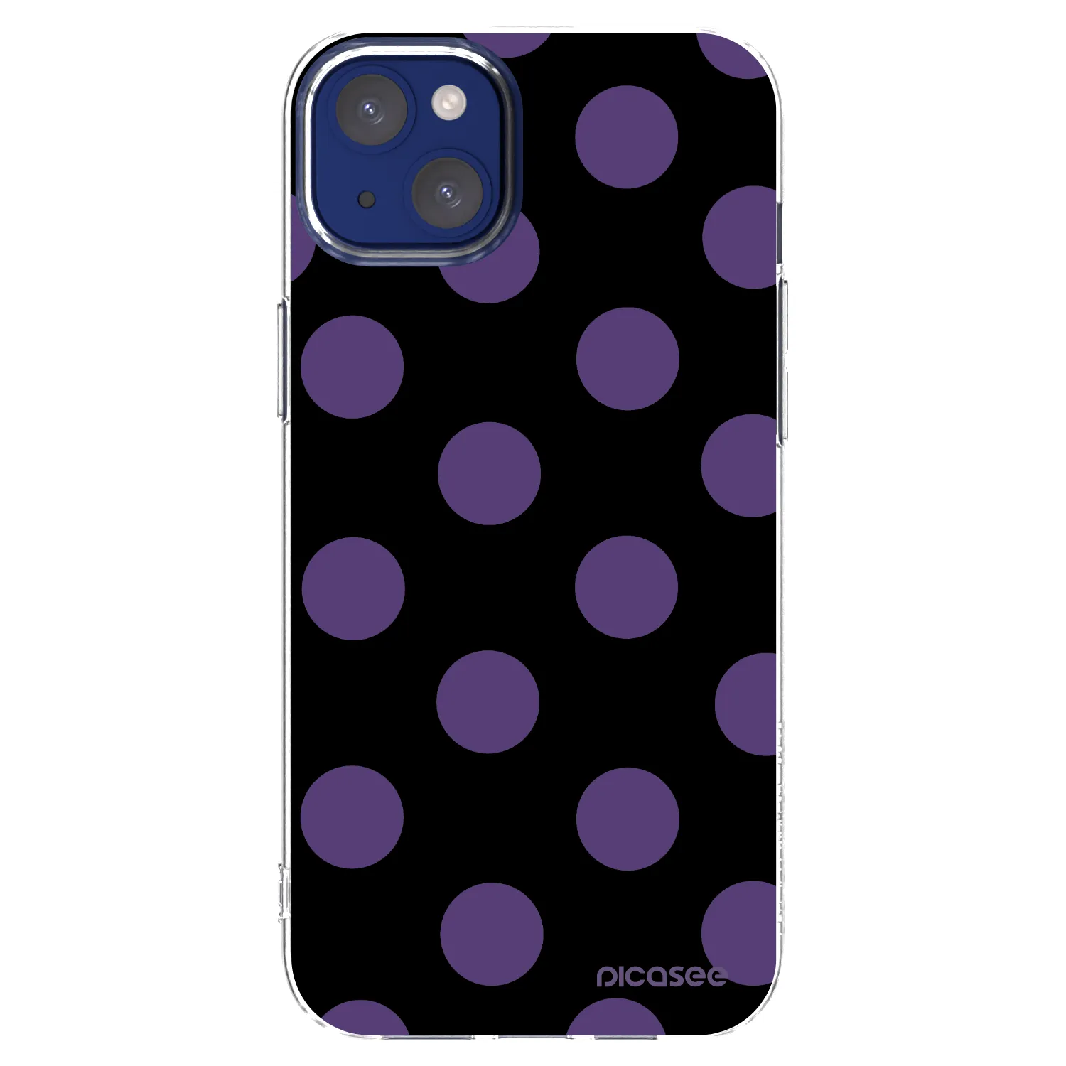 Picasee silikonowe przeźroczyste etui na Apple iPhone 14 Plus - Big flickers