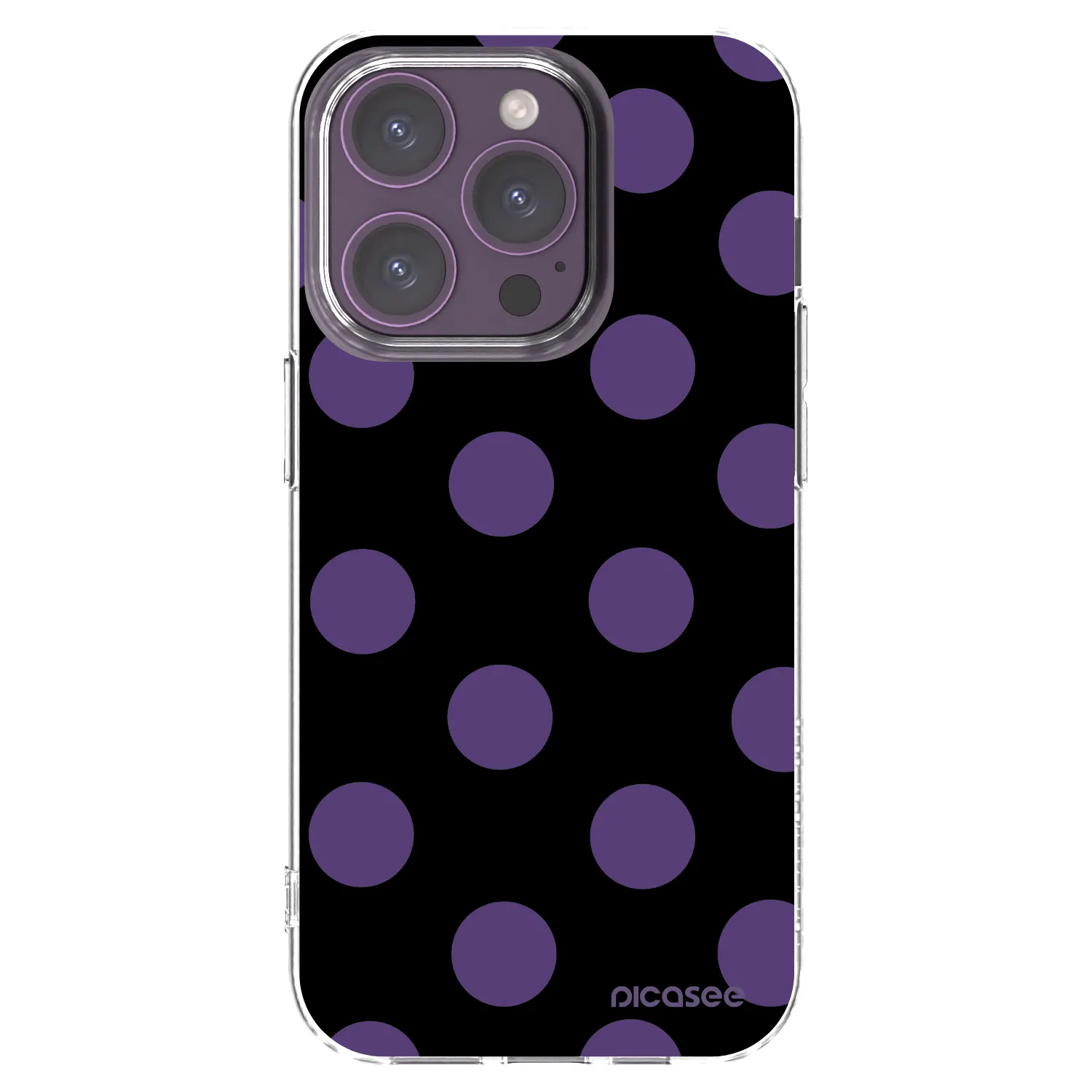 Picasee silikonowe przeźroczyste etui na Apple iPhone 14 Pro - Big flickers