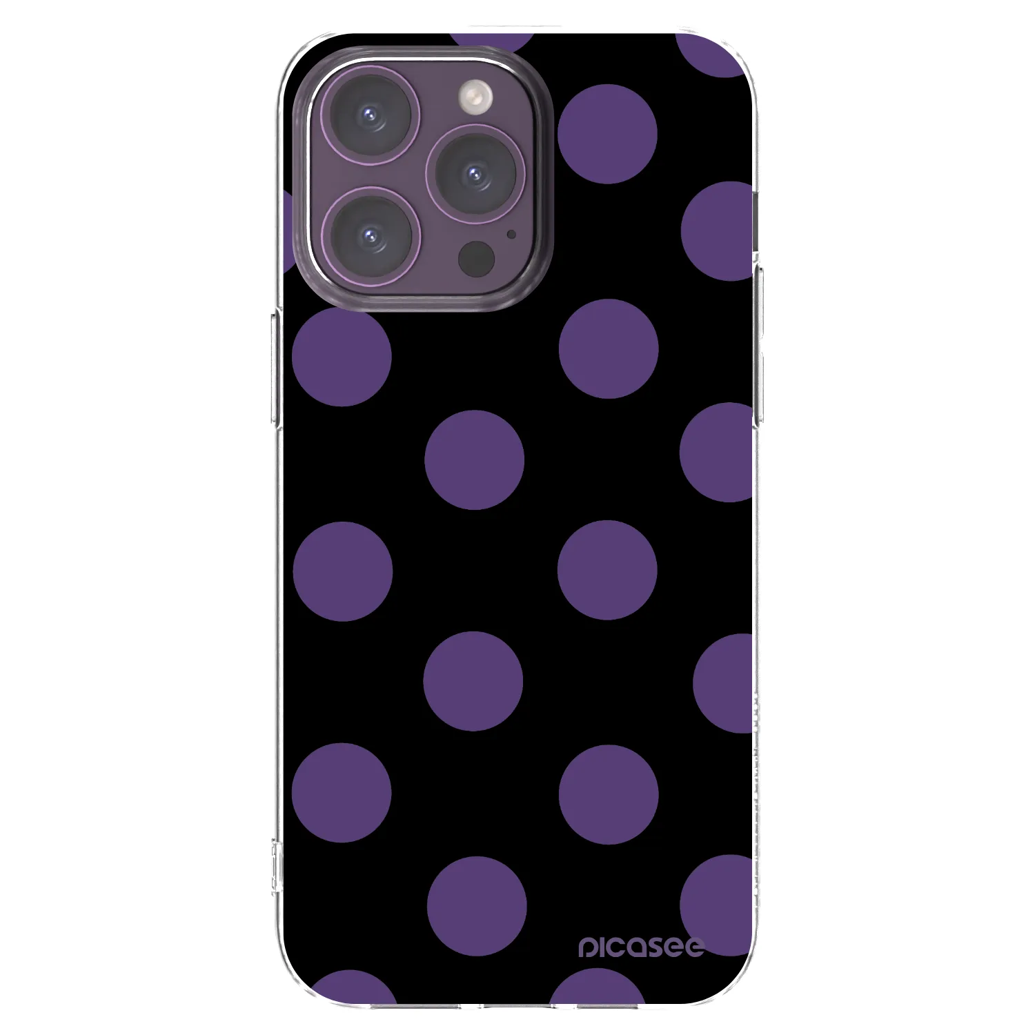 Picasee silikonowe przeźroczyste etui na Apple iPhone 14 Pro Max - Big flickers