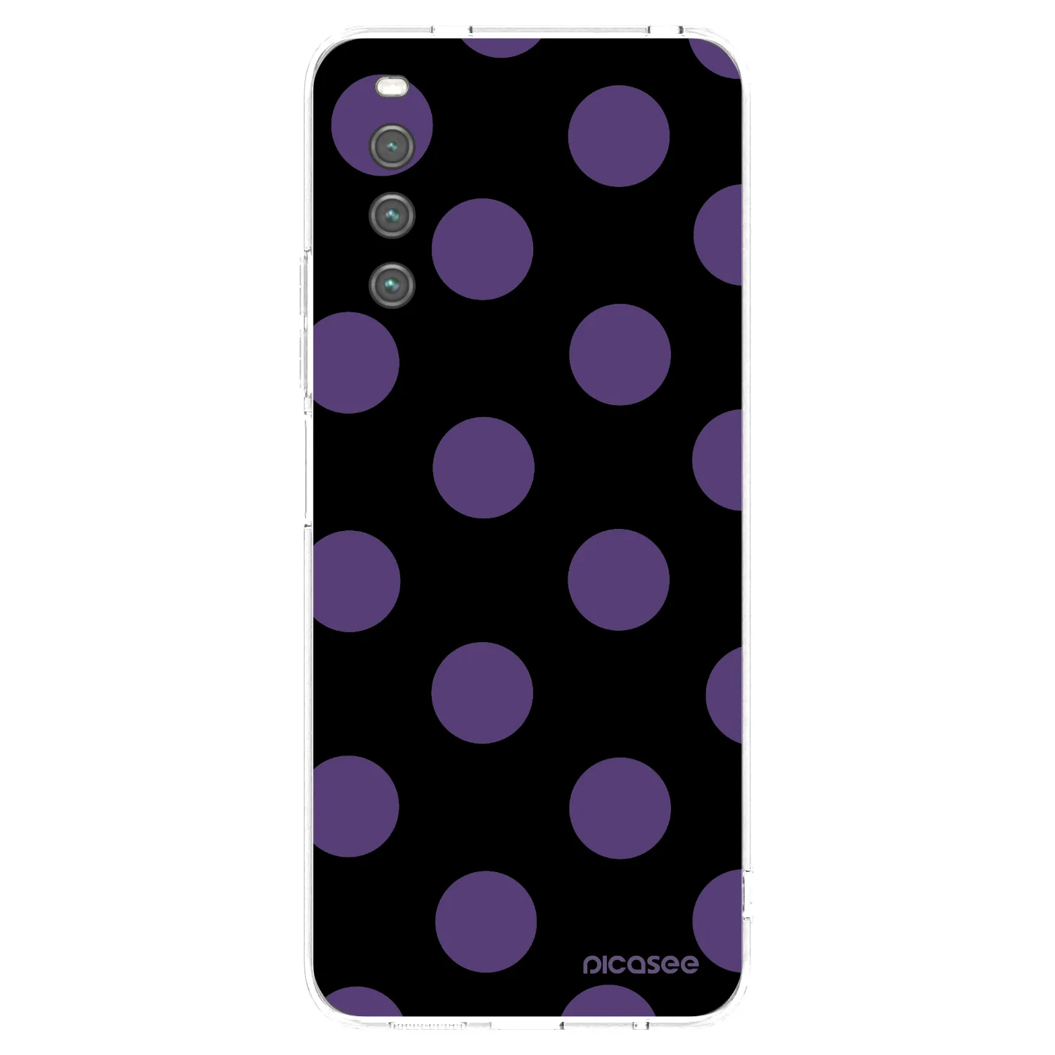 Picasee silikonowe przeźroczyste etui na Sony Xperia 10 IV 5G - Big flickers
