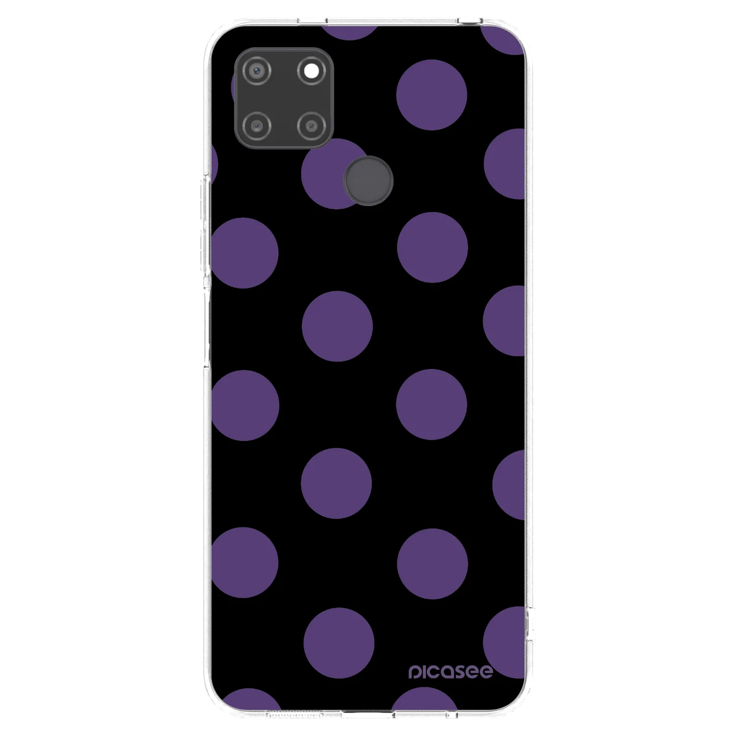 Picasee silikonowe przeźroczyste etui na Realme C21Y - Big flickers