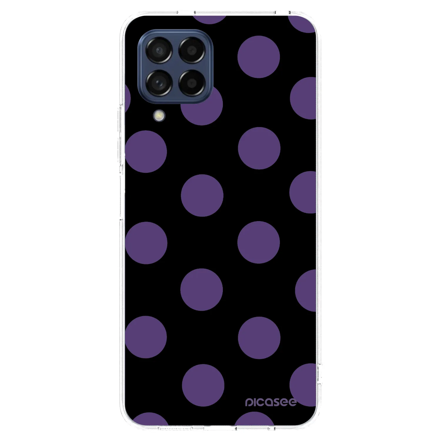 Picasee silikonowe przeźroczyste etui na Samsung Galaxy M53 5G - Big flickers