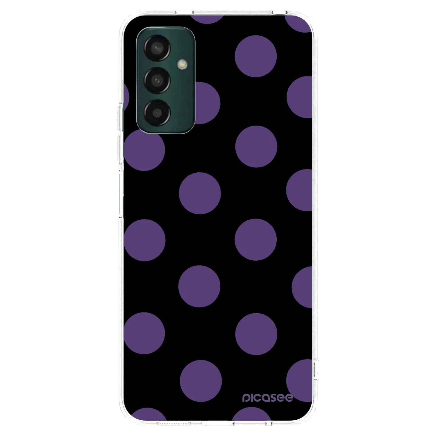 Picasee silikonowe przeźroczyste etui na Samsung Galaxy M13 M135F - Big flickers