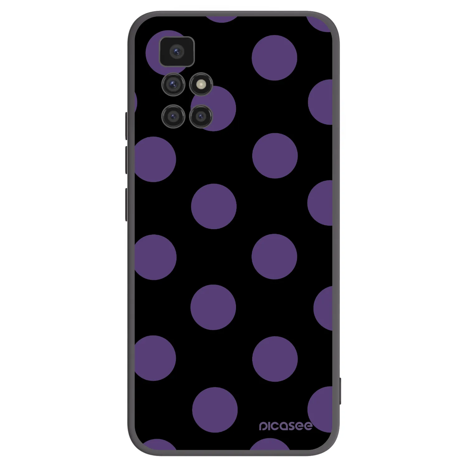 Picasee silikonowe czarne etui na Xiaomi Redmi 10 (2022) - Big flickers