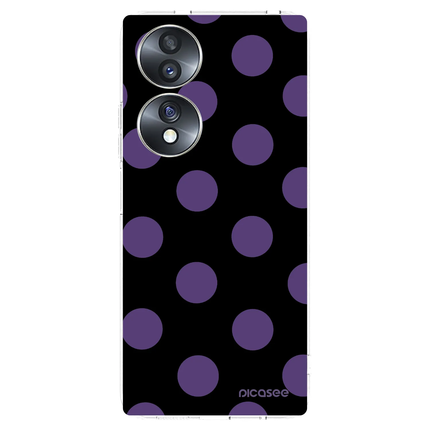 Picasee silikonowe przeźroczyste etui na Honor 70 - Big flickers