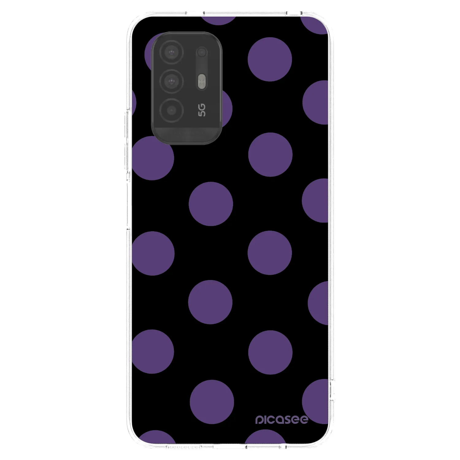 Picasee silikonowe przeźroczyste etui na OPPO A94 5G - Big flickers