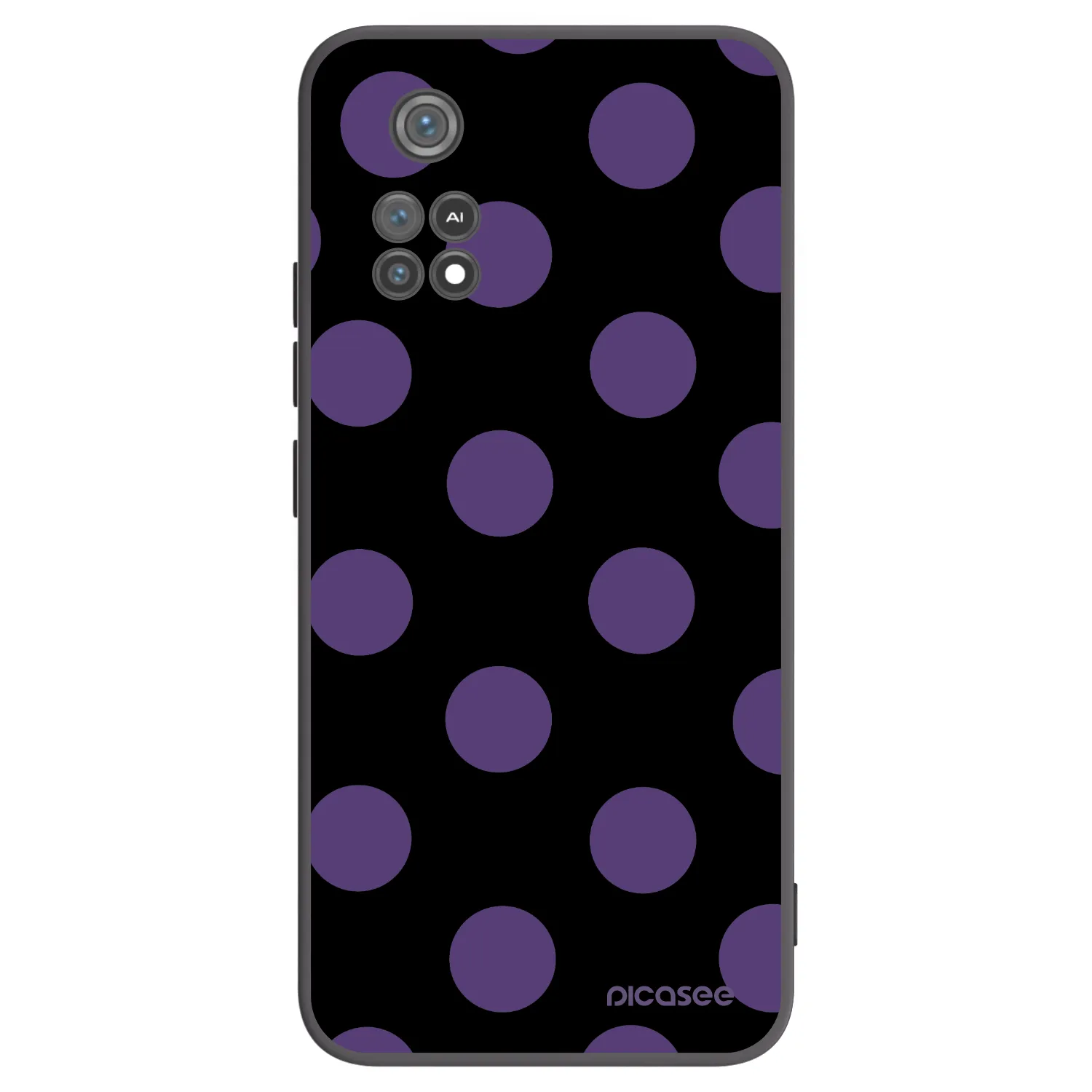 Picasee silikonowe czarne etui na Xiaomi Poco M4 Pro - Big flickers