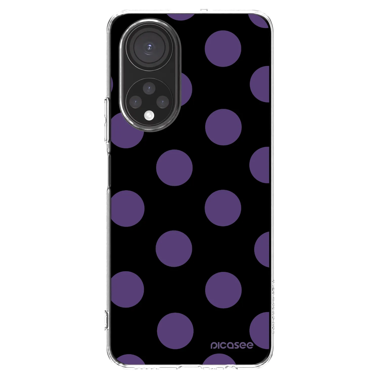 Picasee silikonowe przeźroczyste etui na Honor X7 - Big flickers