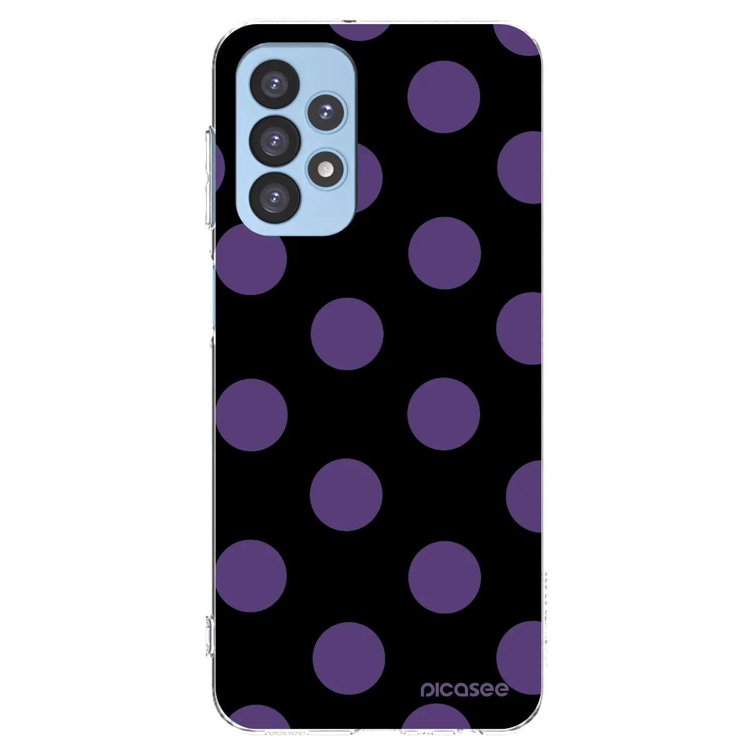 Picasee silikonowe przeźroczyste etui na Samsung Galaxy A23 A235F 4G - Big flickers
