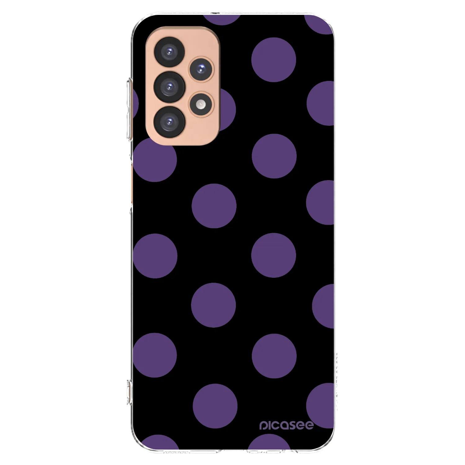 Picasee silikonowe przeźroczyste etui na Samsung Galaxy A23 A236B 5G - Big flickers