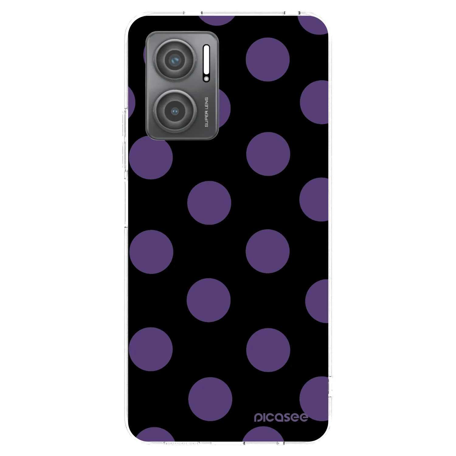 Picasee silikonowe przeźroczyste etui na Xiaomi Redmi 10 5G - Big flickers