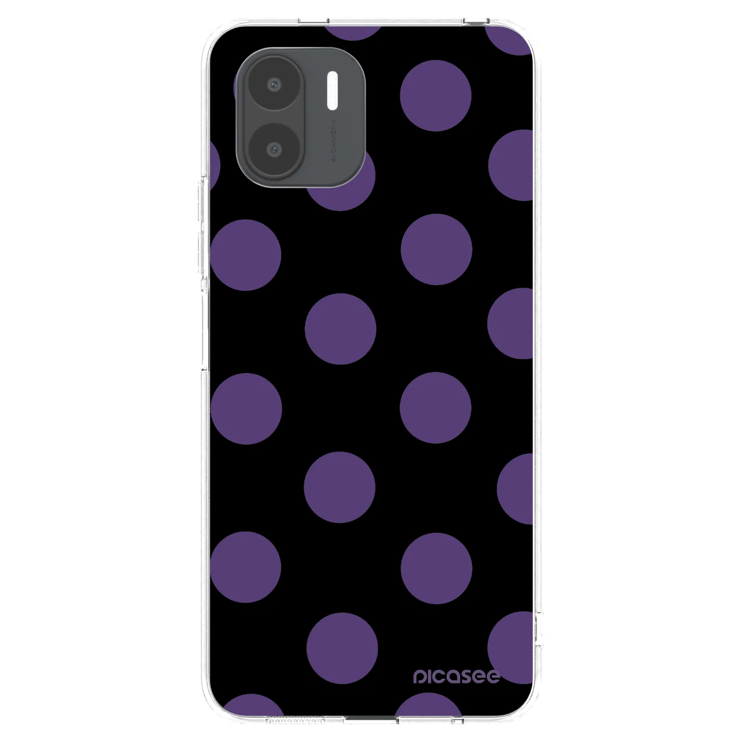 Picasee silikonowe przeźroczyste etui na Xiaomi Redmi A1 - Big flickers