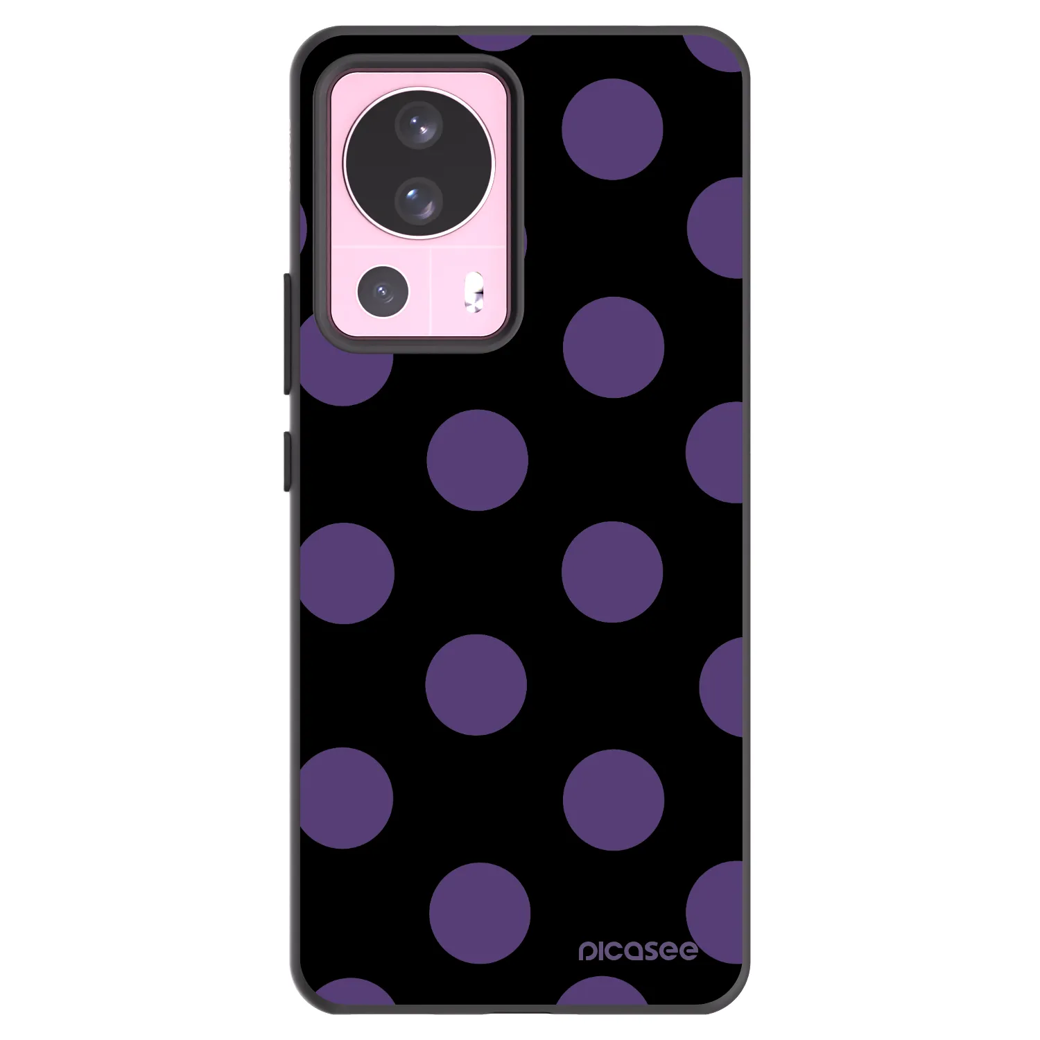 Picasee silikonowe czarne etui na Xiaomi 13 Lite - Big flickers