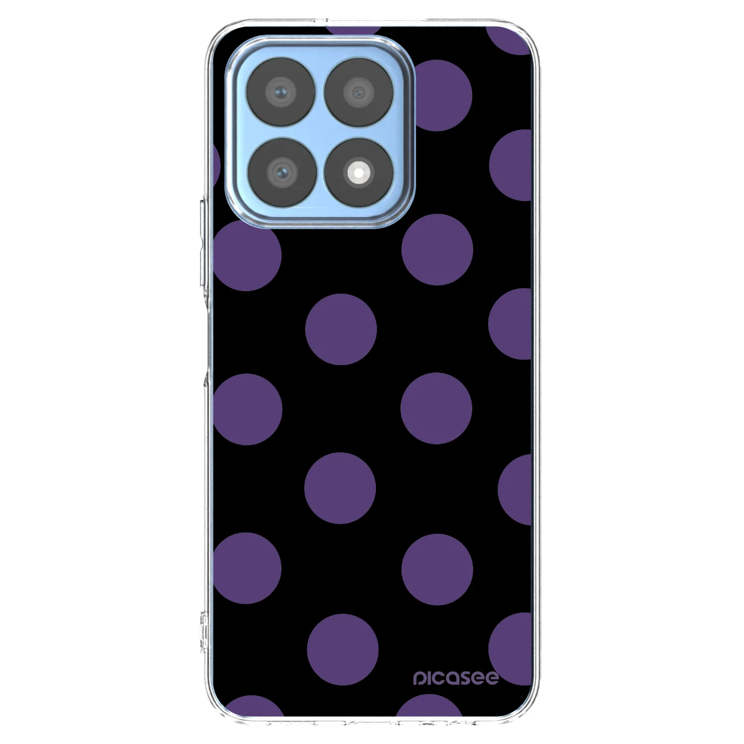 Picasee silikonowe przeźroczyste etui na Honor X8a - Big flickers