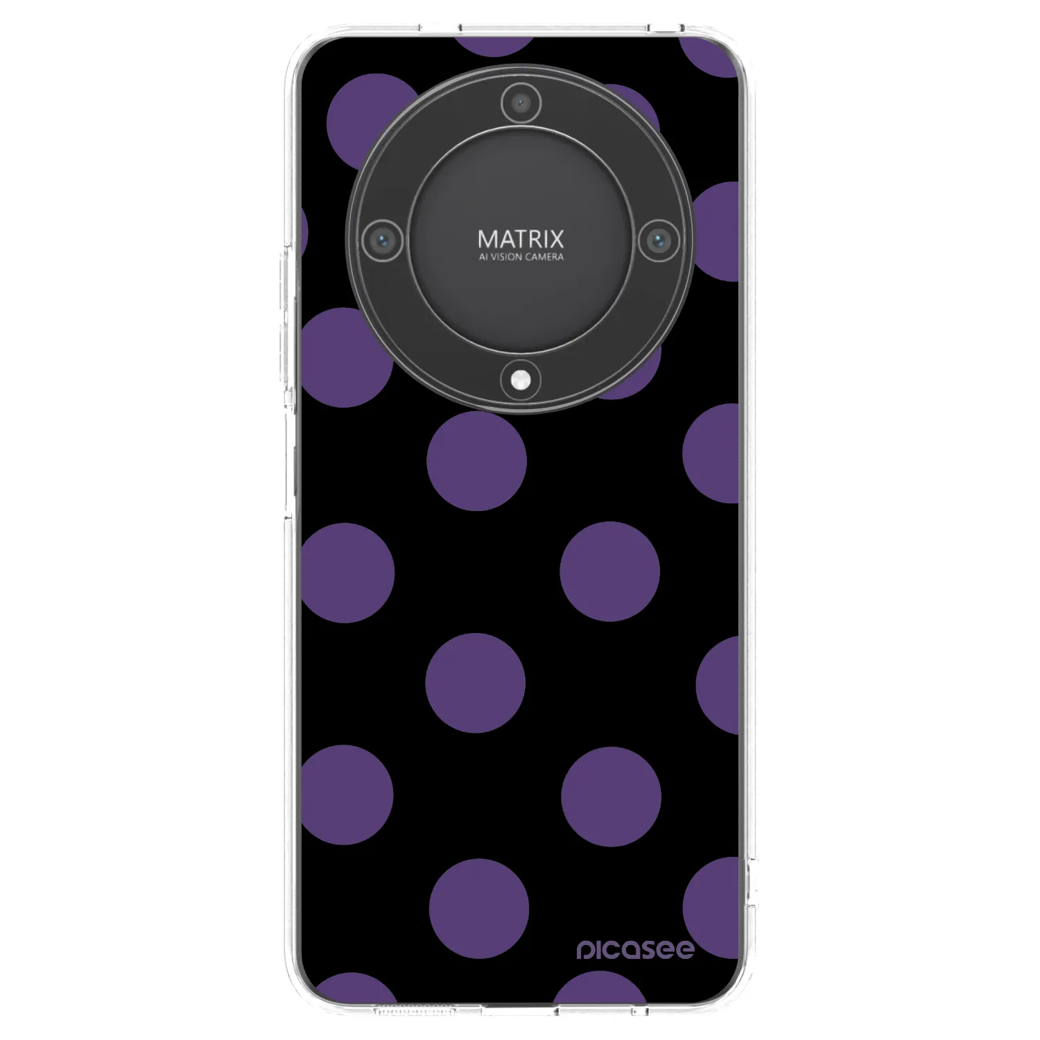 Picasee silikonowe przeźroczyste etui na Honor Magic5 Lite 5G - Big flickers