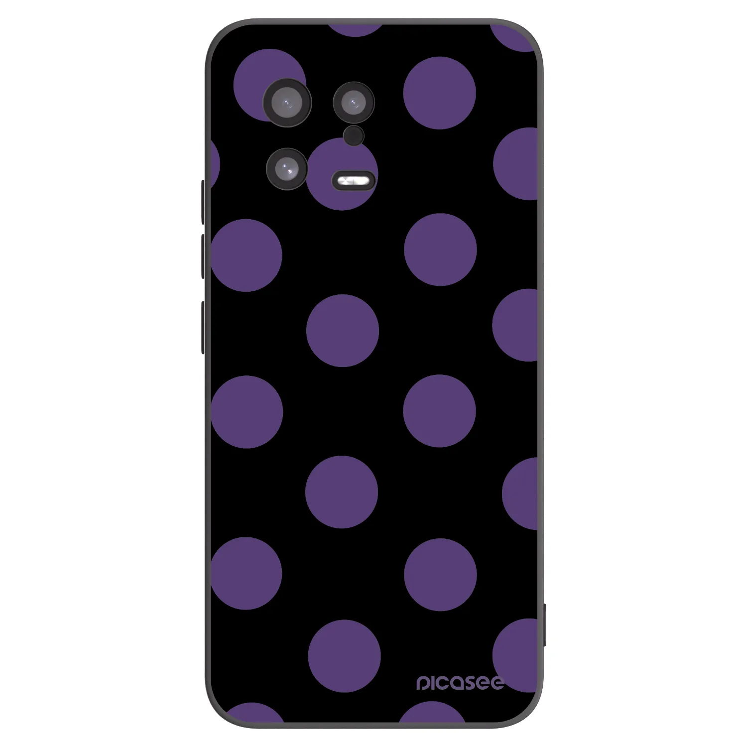 Picasee silikonowe czarne etui na Xiaomi 13 - Big flickers