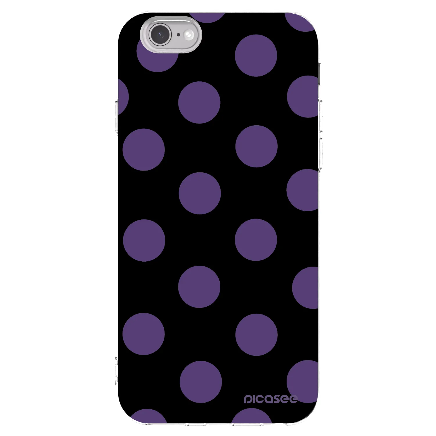 Picasee silikonowe przeźroczyste etui na Apple iPhone 6/6S - Big flickers