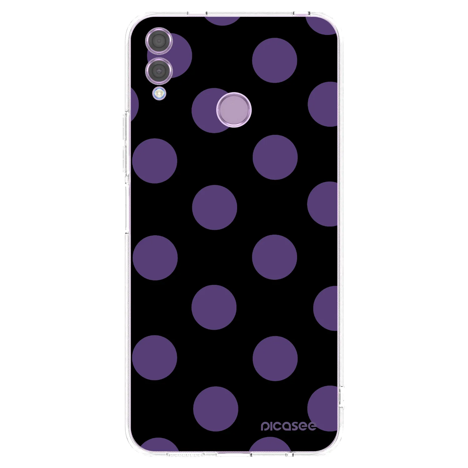 Picasee silikonowe przeźroczyste etui na Honor 8X - Big flickers