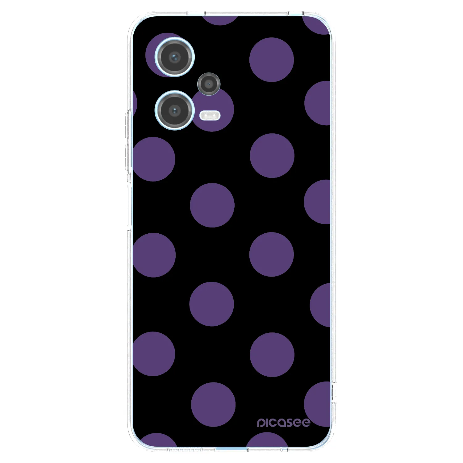 Picasee silikonowe przeźroczyste etui na Xiaomi Redmi Note 12 5G - Big flickers