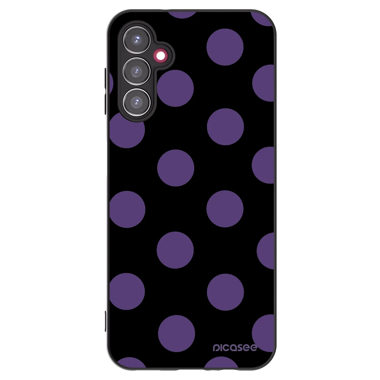 Picasee silikonowe czarne etui na Samsung Galaxy A14 5G A146P - Big flickers